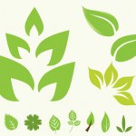 Green Leaf Vector Icons