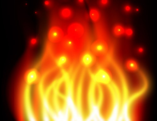 Fire Effects Vector Wallpaper