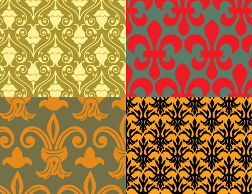 Free Seamless Floral patterns vector pack | GraphicsKeeper.com